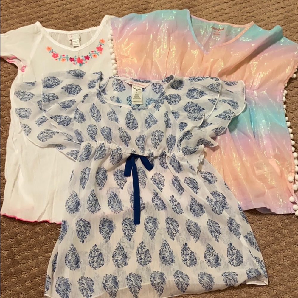 Girls swim cover ups